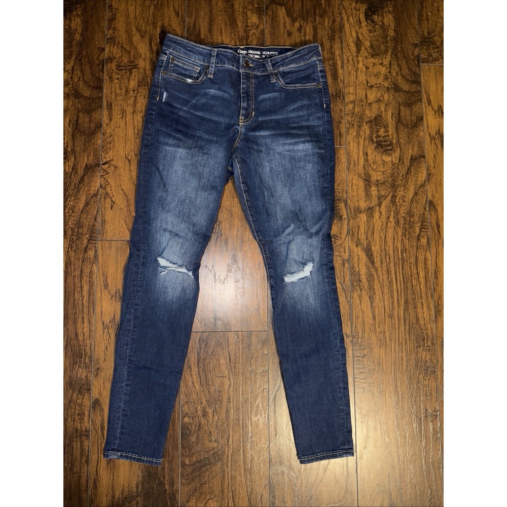 GAP Denim Sculpted Legging Women's Stretch Blue Skinny Casual Jeans Size 10/30R